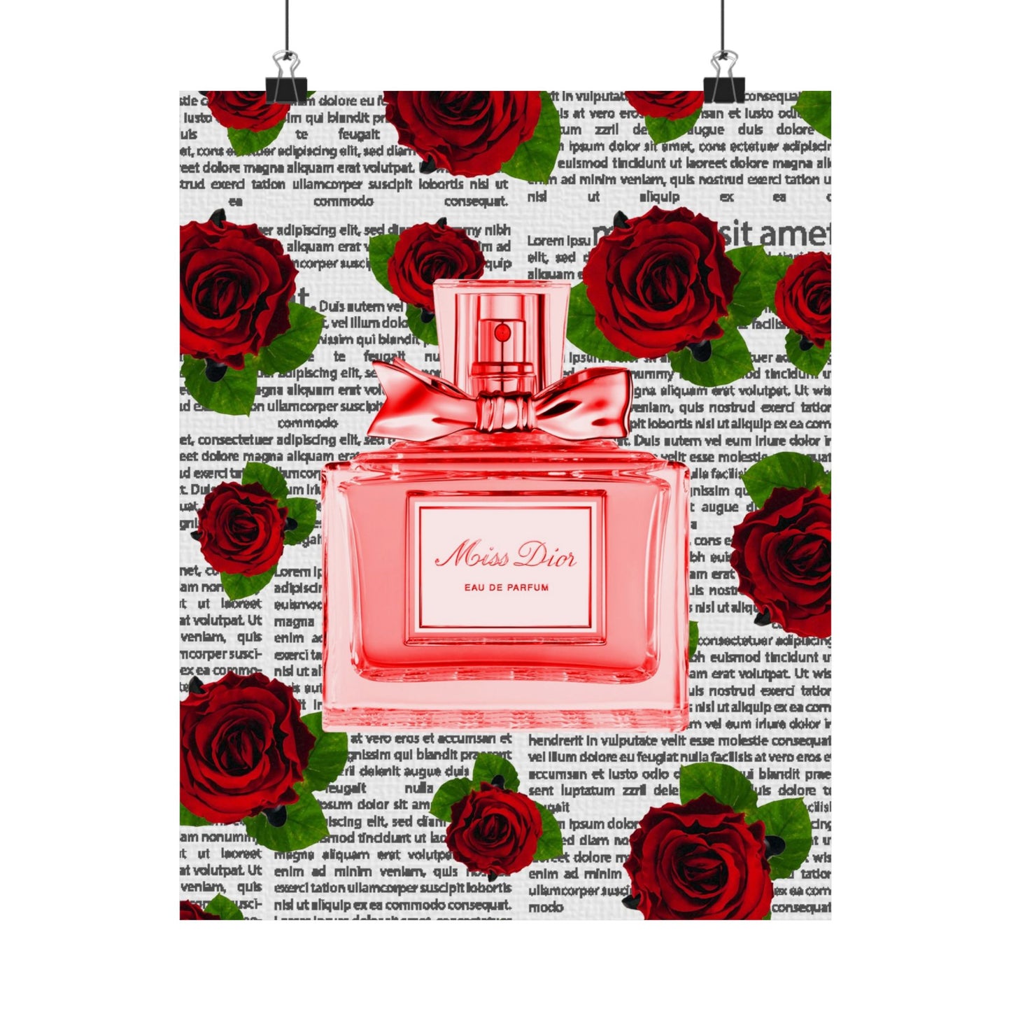 Lux Rose Perfume Bottle Posters-unframed