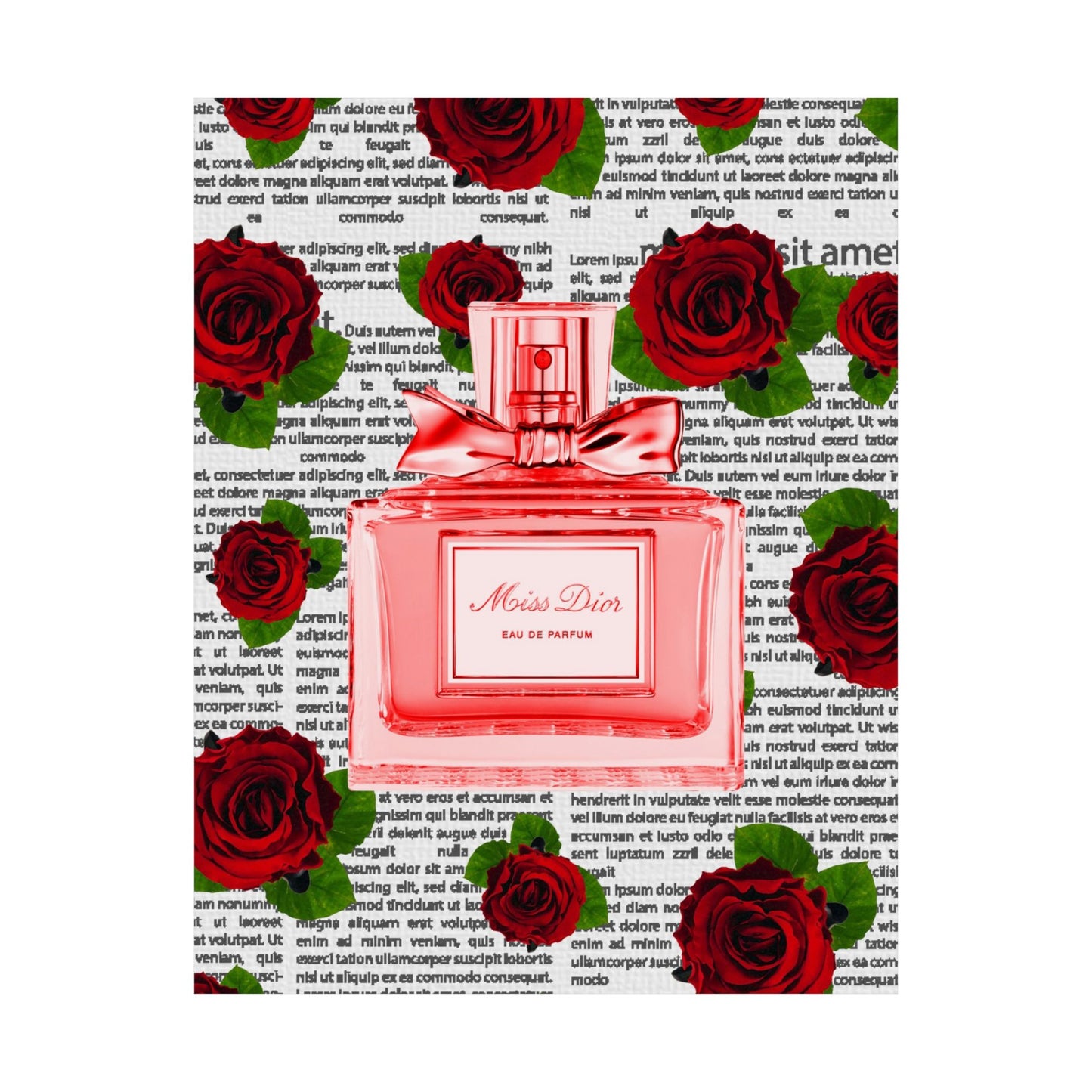 Lux Rose Perfume Bottle Posters-unframed