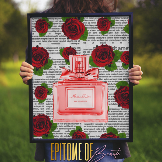 Lux Rose Perfume Bottle Posters-unframed