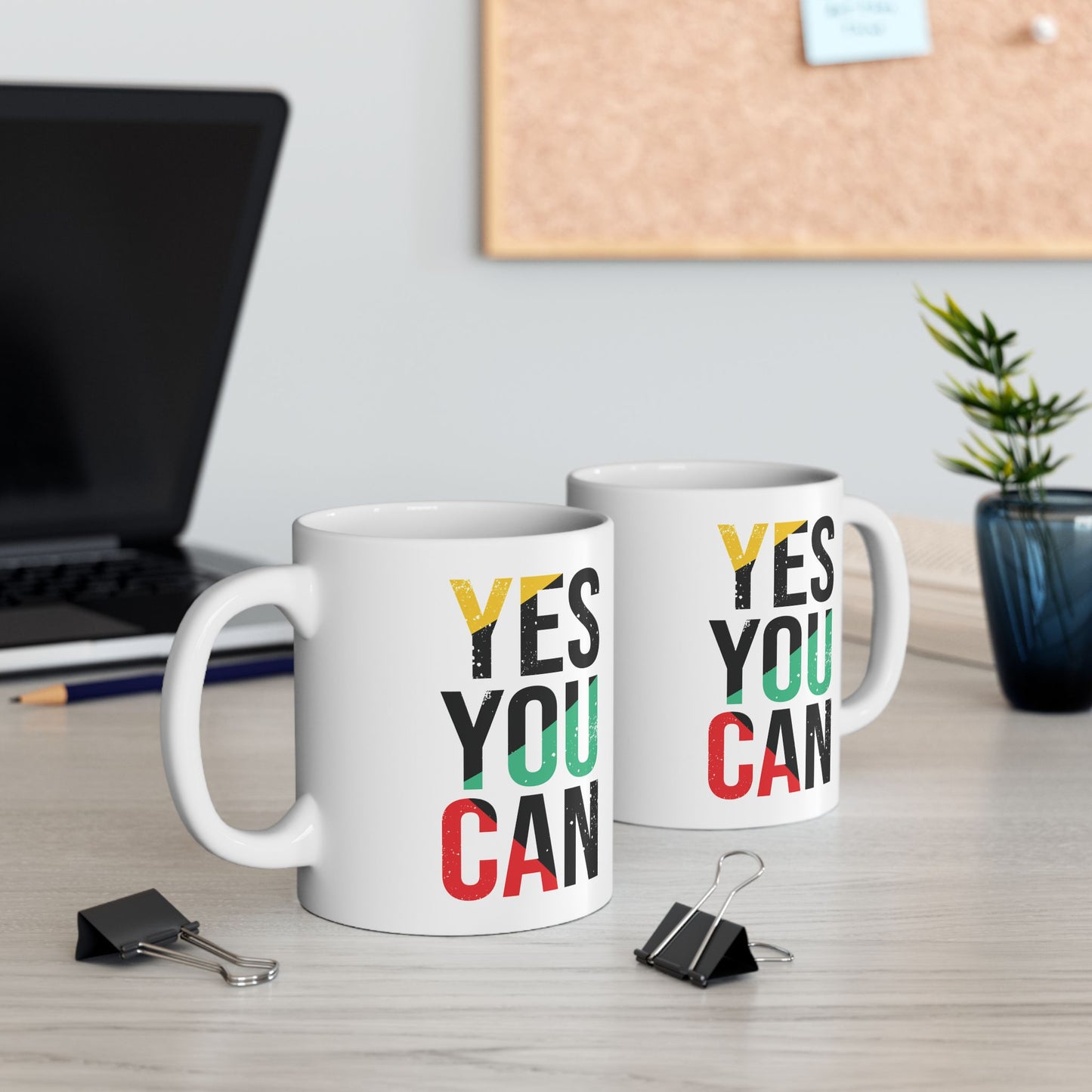 Empower Your Day: Yes You Can Ceramic Mug