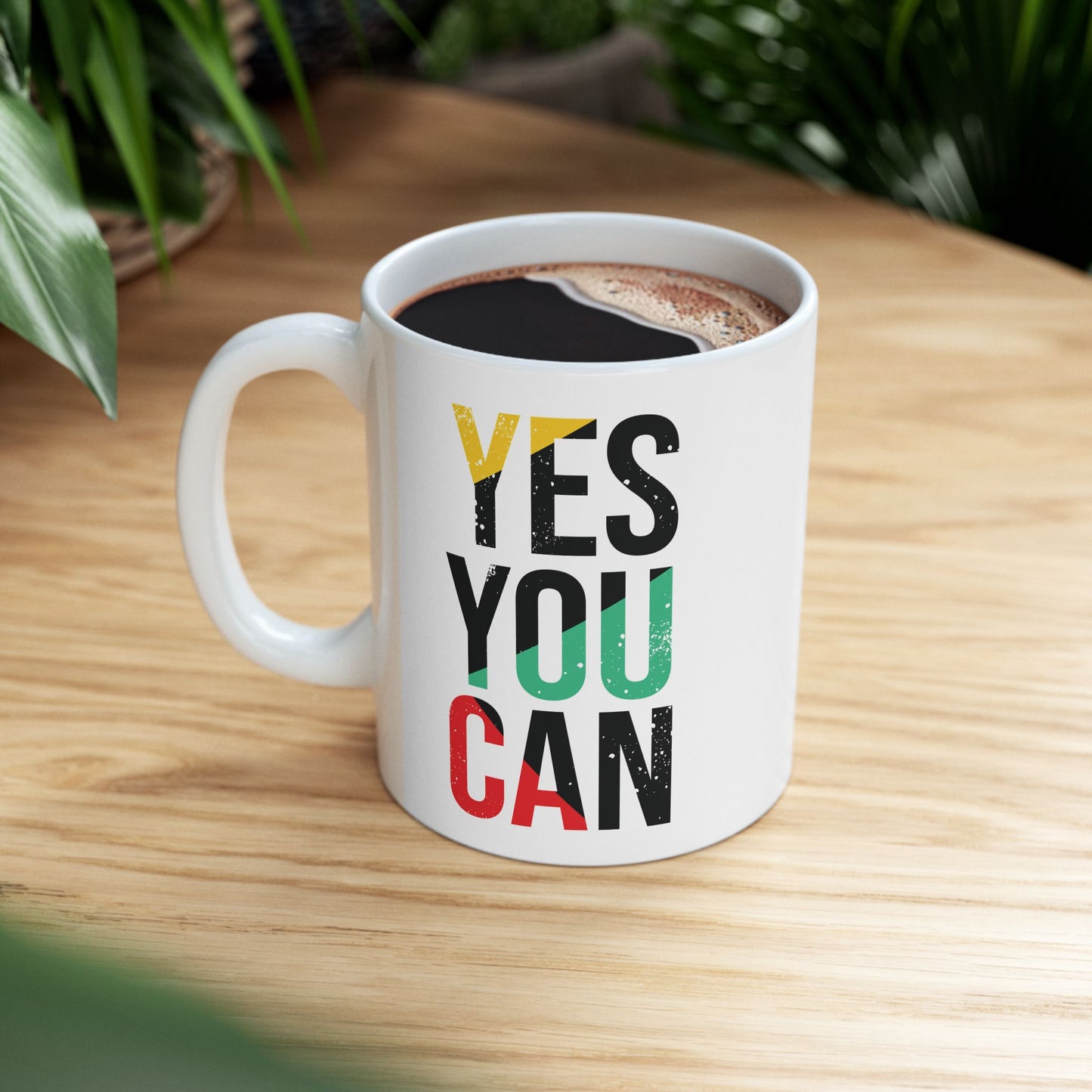 Empower Your Day: Yes You Can Ceramic Mug