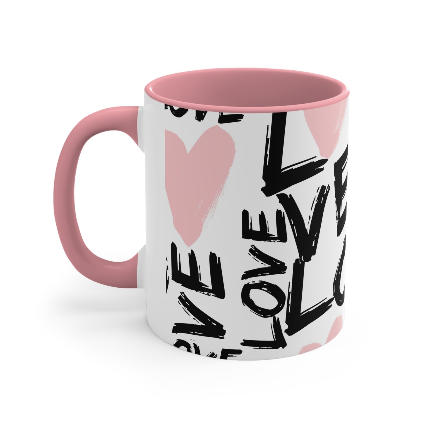 Valentine's Day coffee mugs | Love-themed coffee cups | Valentine's gift cups | Valentine's Day ceramic cups | Love Accent Coffee Mug