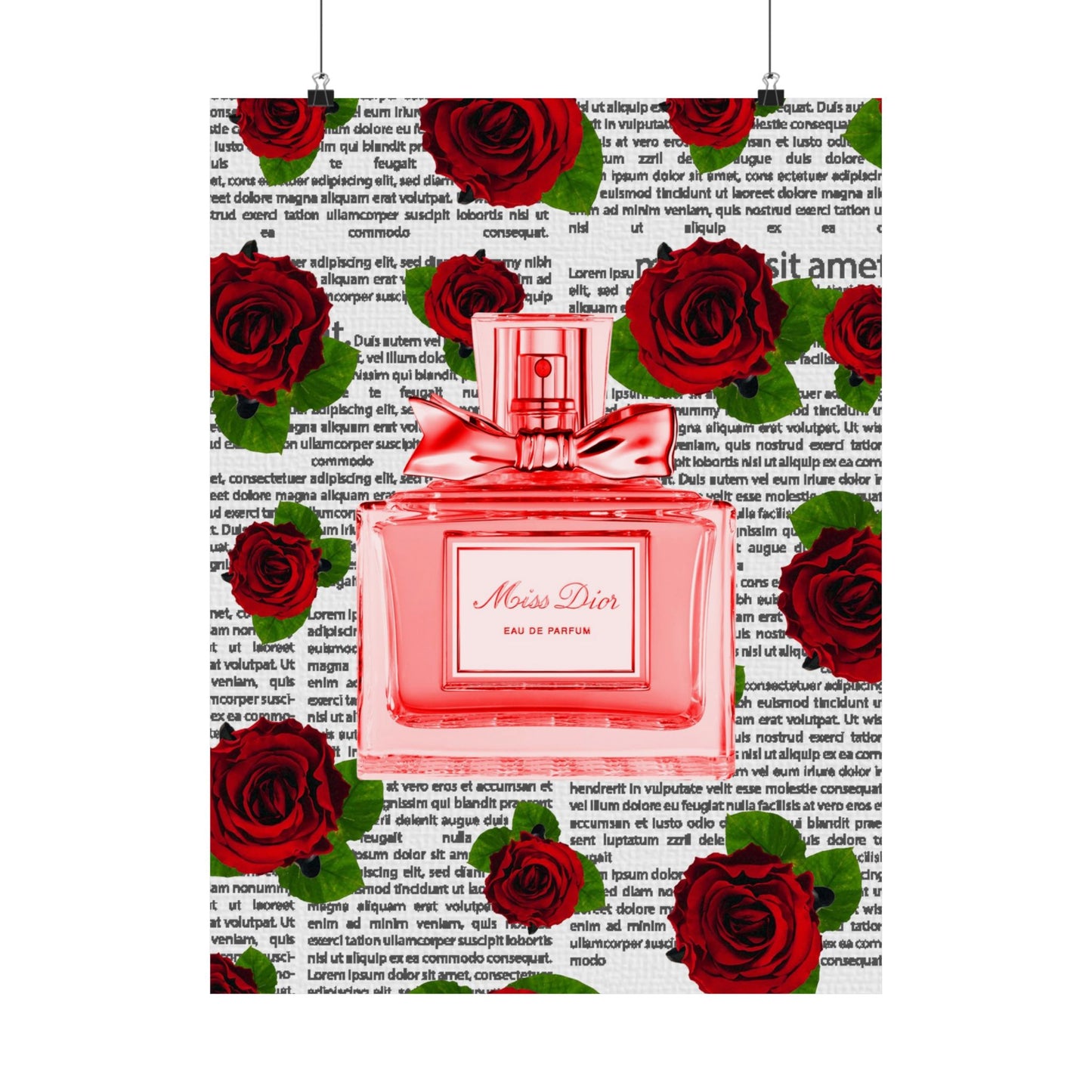 Lux Rose Perfume Bottle Posters-unframed