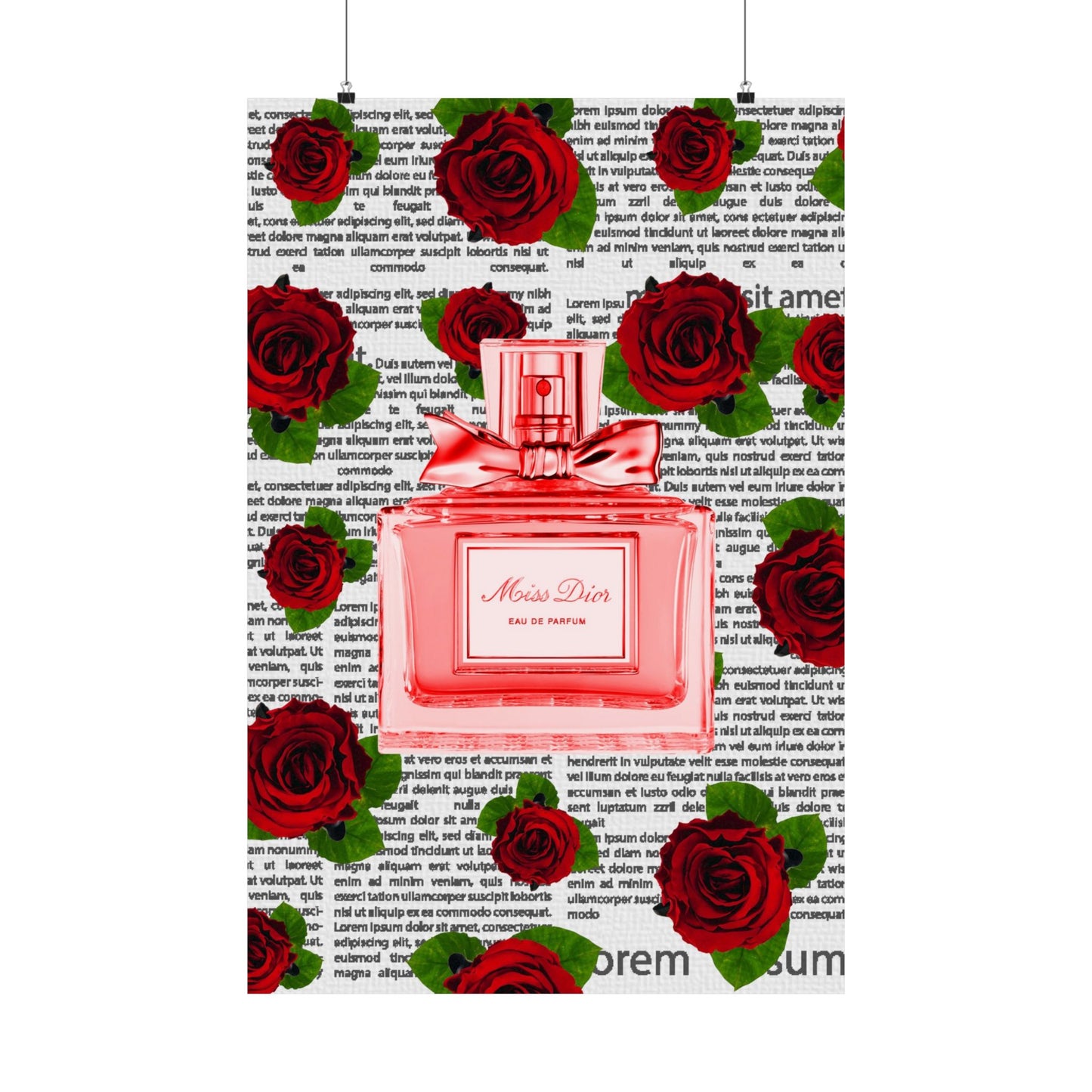 Lux Rose Perfume Bottle Posters-unframed