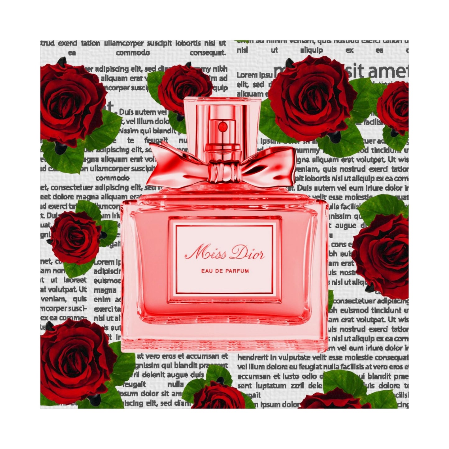 Lux Rose Perfume Bottle Posters-unframed