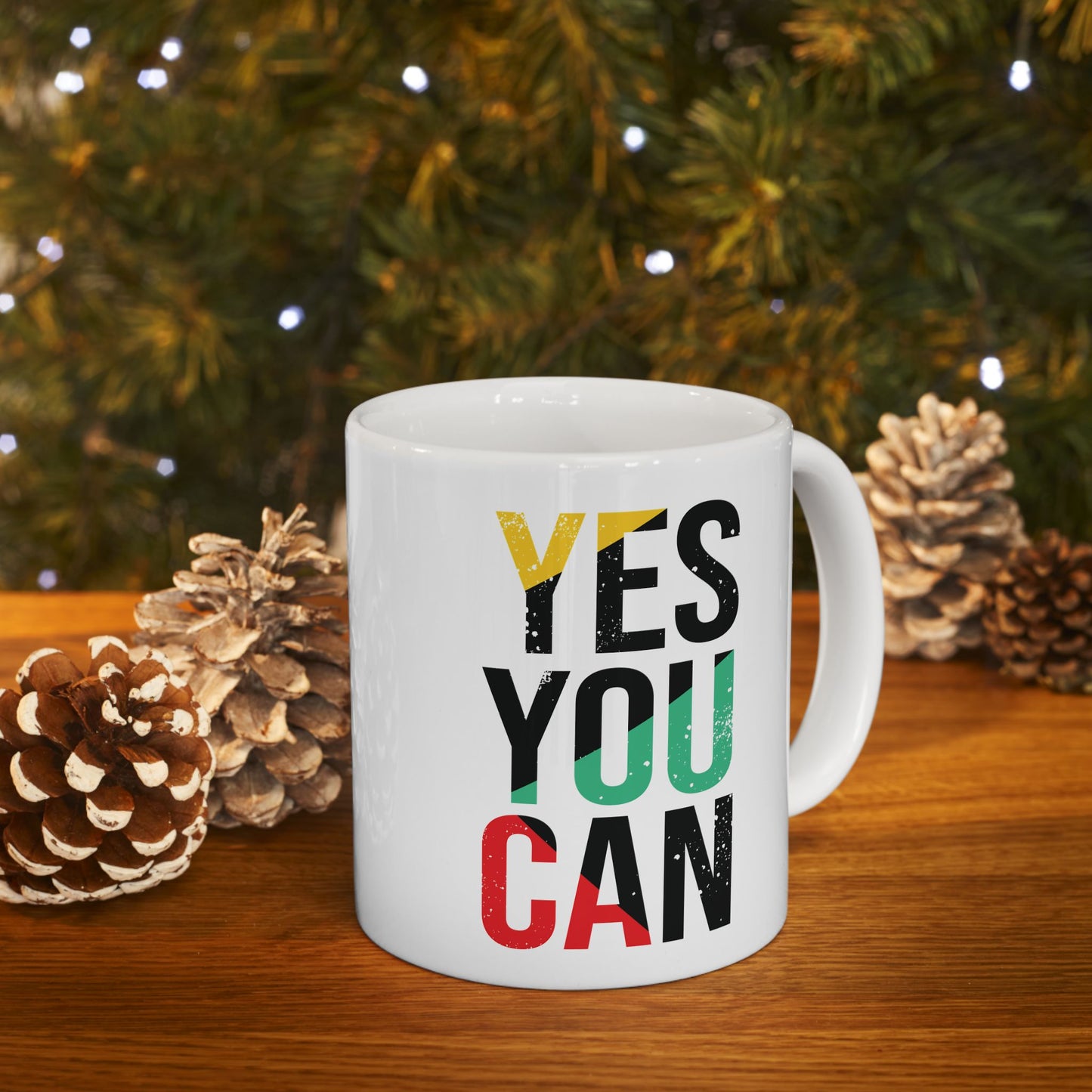 Empower Your Day: Yes You Can Ceramic Mug