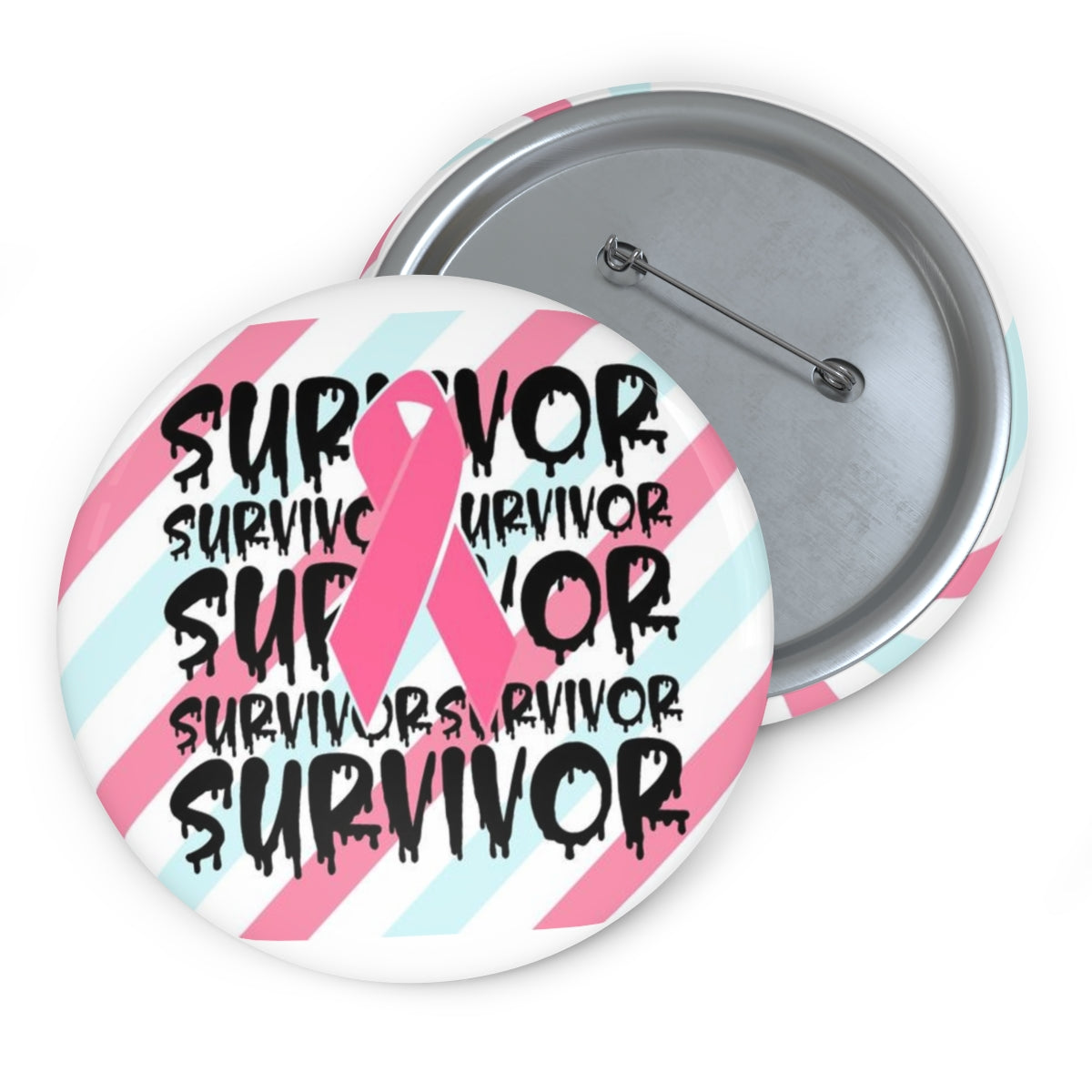 Survivor Pin Buttons| Breast Cancer Pin Buttons