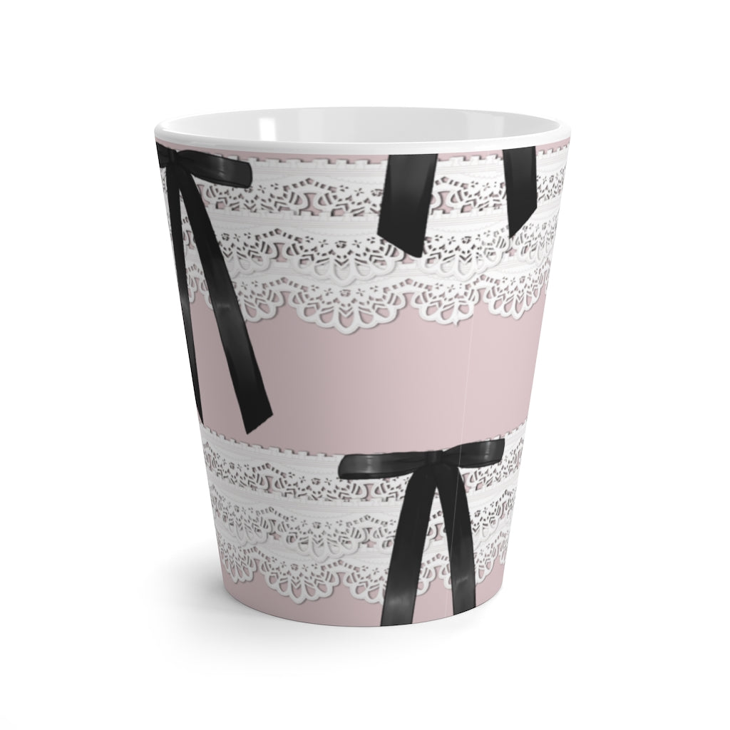 Lace and Bows Latte Mug