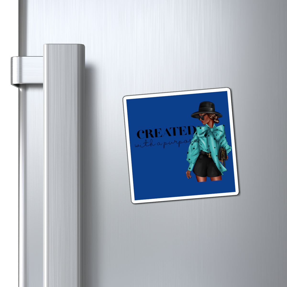 Created with a Purpose Magnets| Kitchen Magnet| Magnet with Black Woman