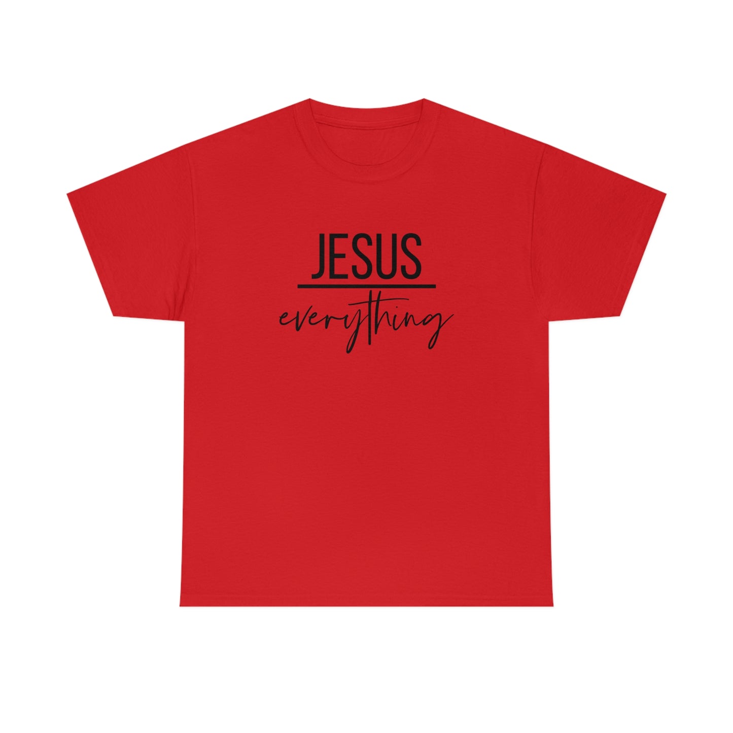 Jesus over Everything Unisex Heavy Cotton Tee