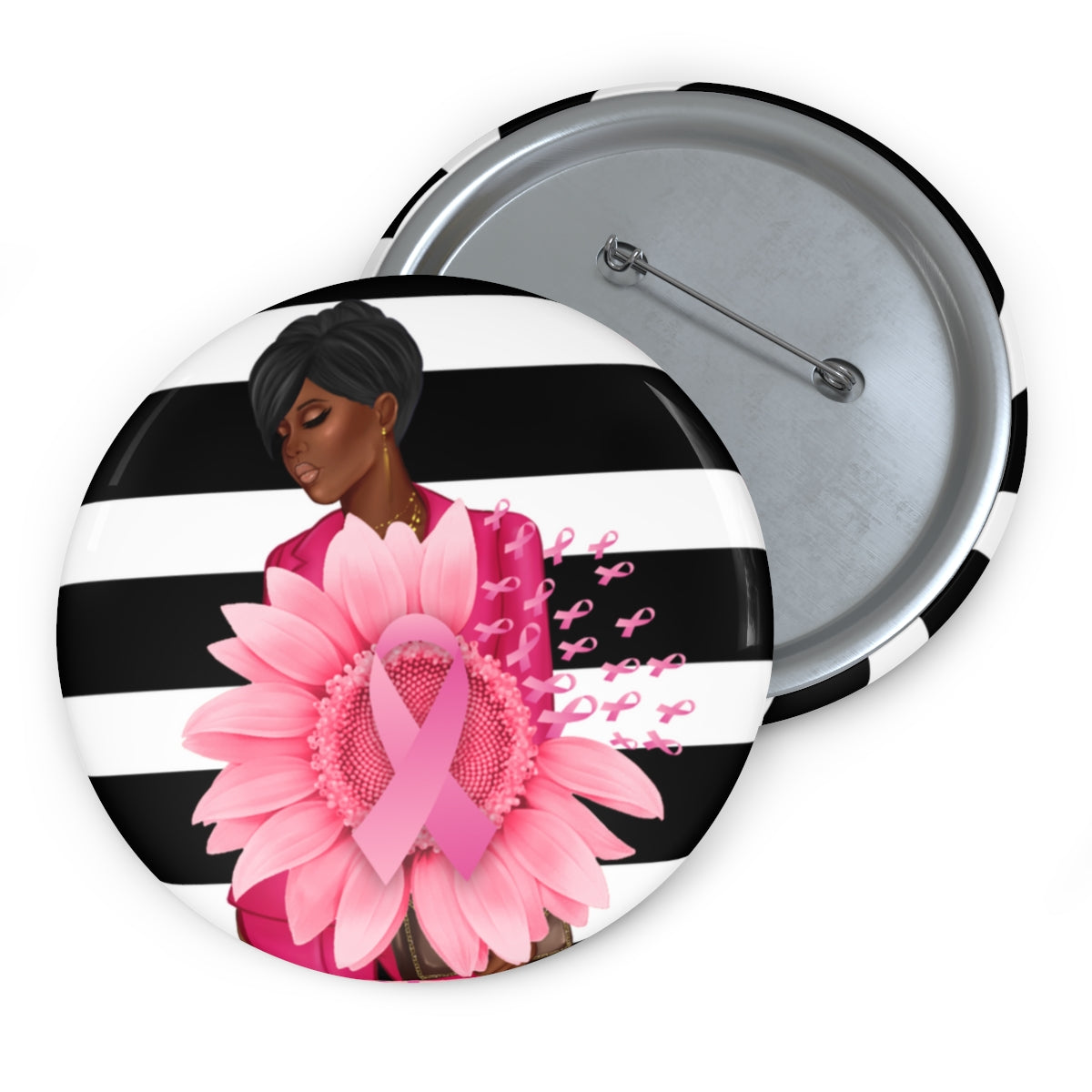 Breast Cancer Awareness Pin Button