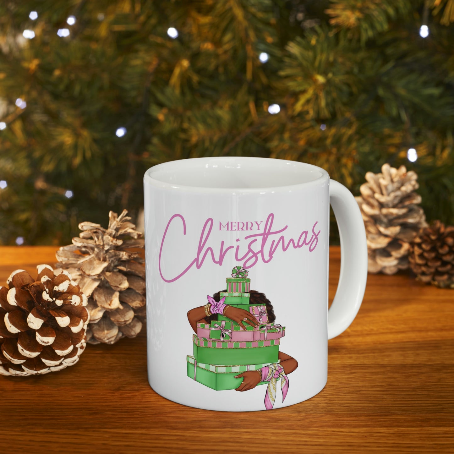 AKA Soror Christmas Ceramic Mug