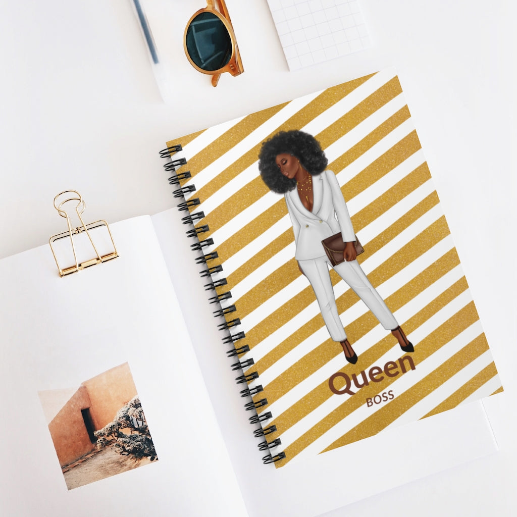 Gold Queen Boss Notebook-Notebook-Epitome of Beaute