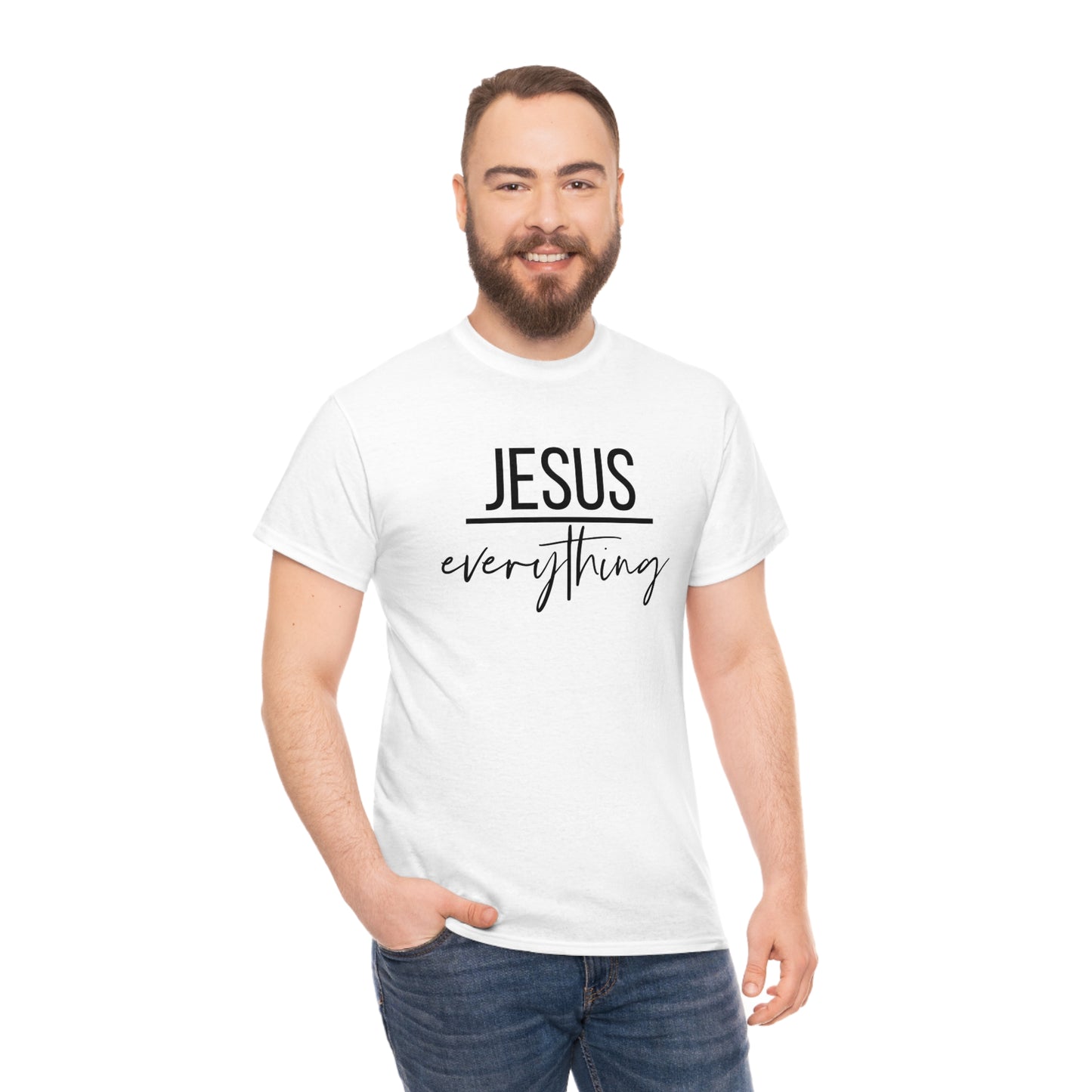 Jesus over Everything Unisex Heavy Cotton Tee