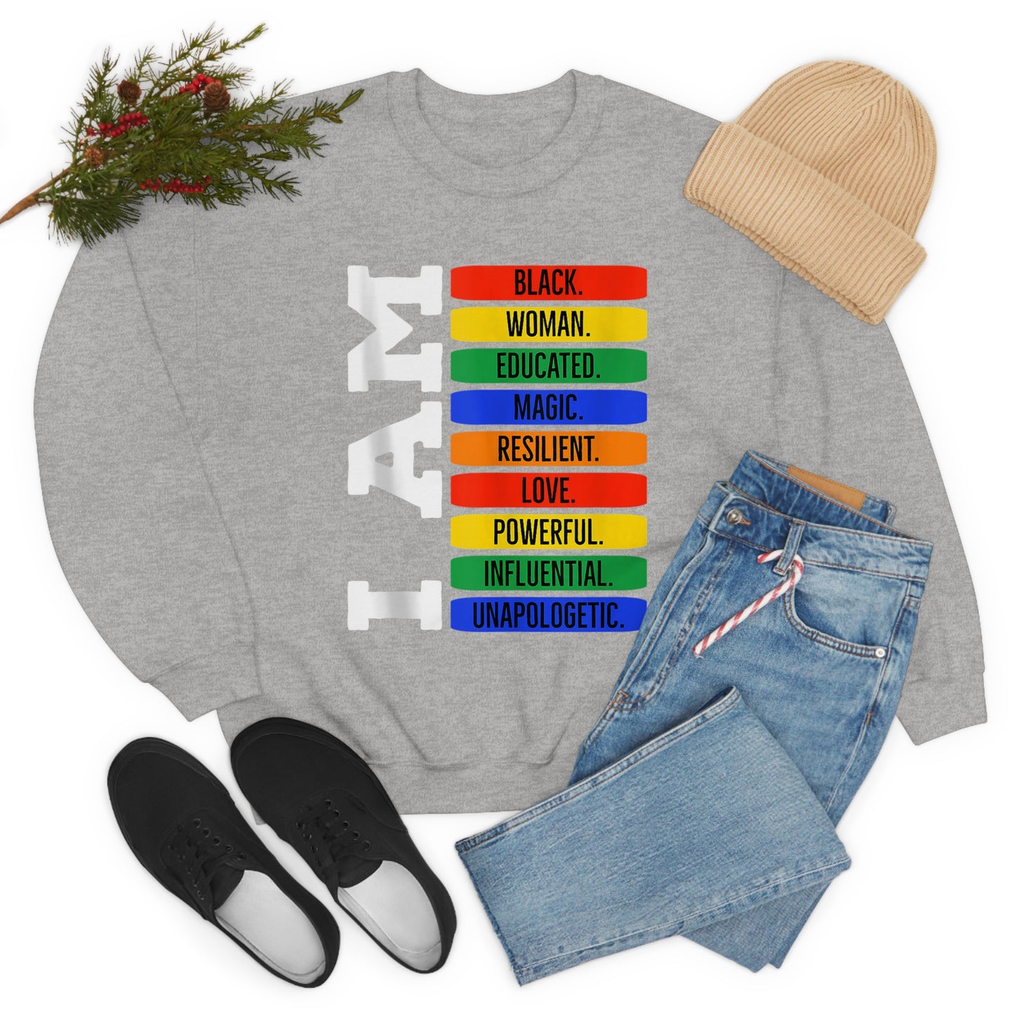 I AM Unisex Heavy Blend™ Crewneck Sweatshirt