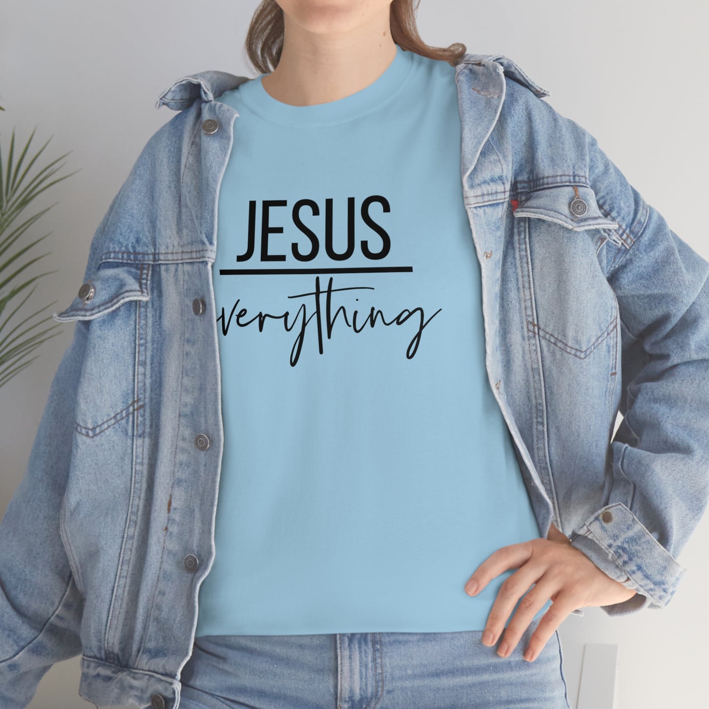 Jesus over Everything Unisex Heavy Cotton Tee