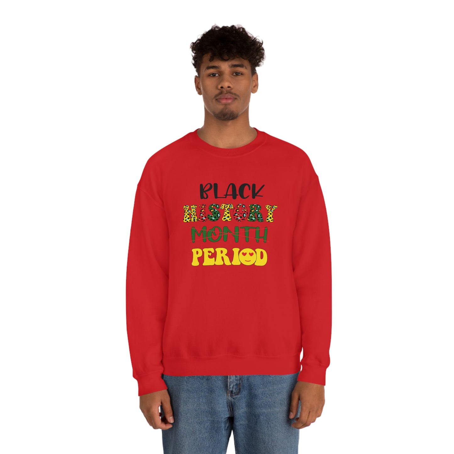 Black History Period. Unisex Heavy Blend™ Crewneck Sweatshirt