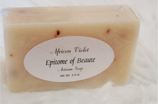 African Violet Soap Bar w/ Organic Shea Butter-Soap-Epitome of Beaute