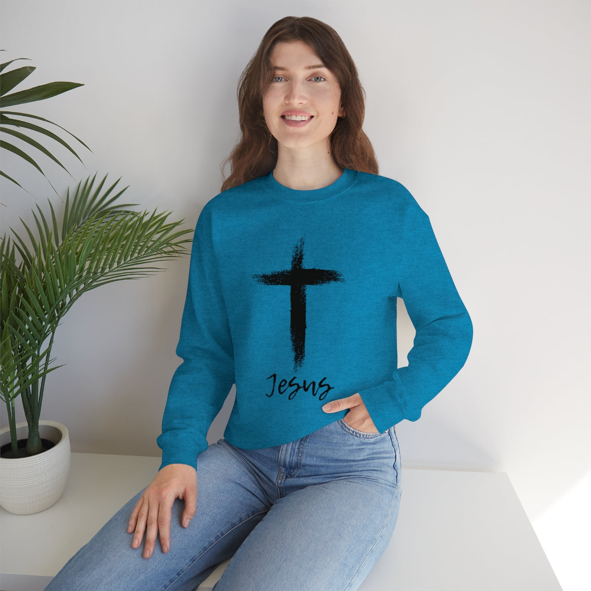 Jesus Unisex Heavy Blend™ Crewneck Sweatshirt