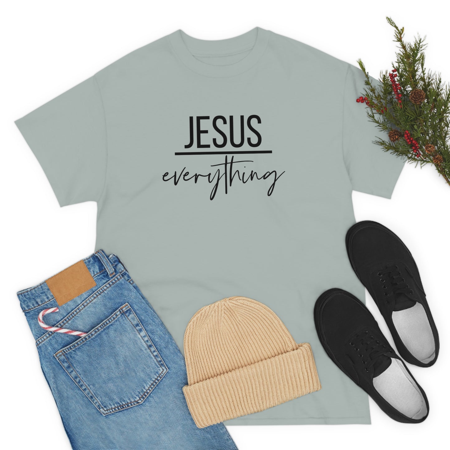 Jesus over Everything Unisex Heavy Cotton Tee