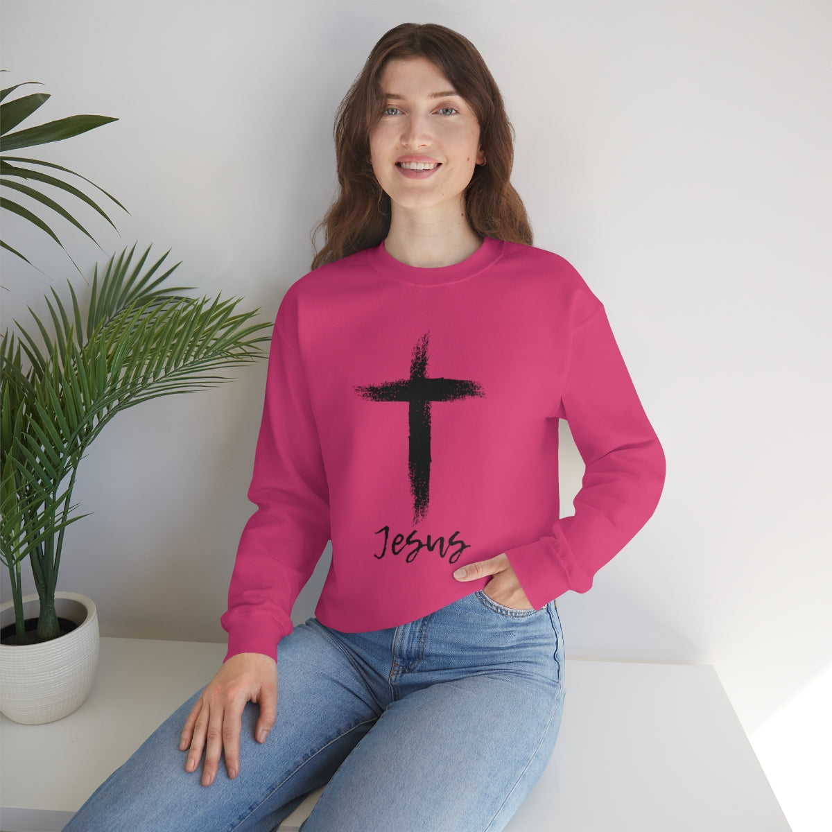 Jesus Unisex Heavy Blend™ Crewneck Sweatshirt