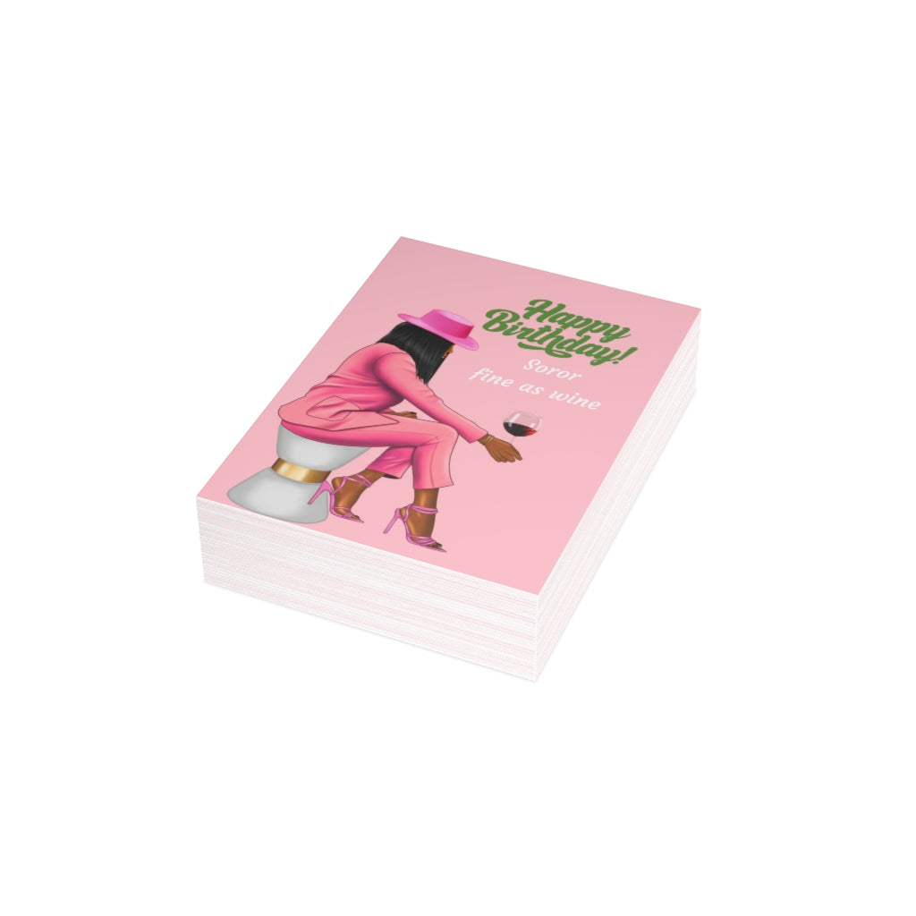 Happy Birthday, Soror Greeting Cards (1, 10, 30, and 50pcs)