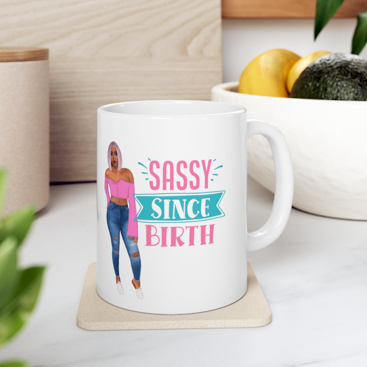 Sassy Since Birth Ceramic Mug