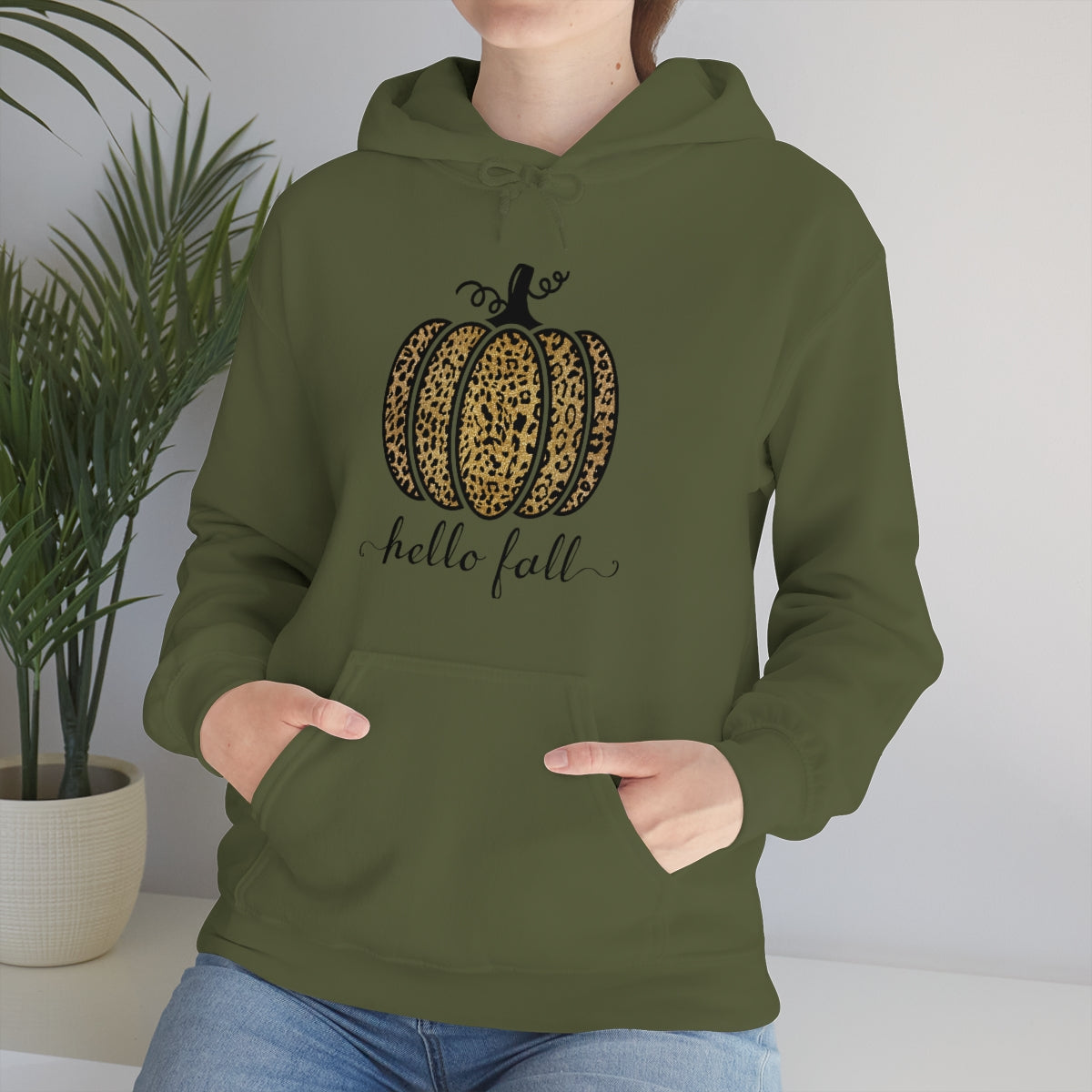 Hello Fall Unisex Heavy Blend™ Hooded Sweatshirt