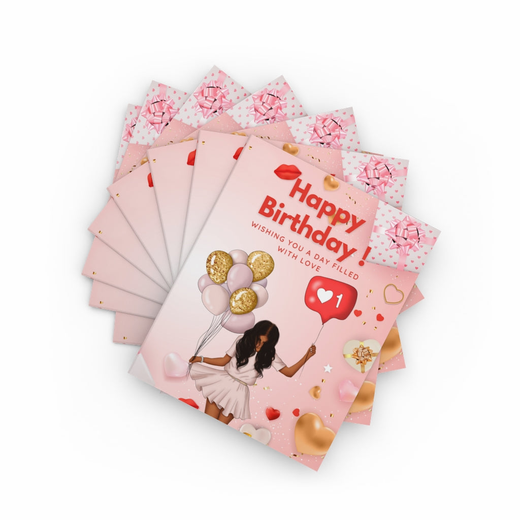 Happy Birthday Cards-Greeting cards (8 pcs)