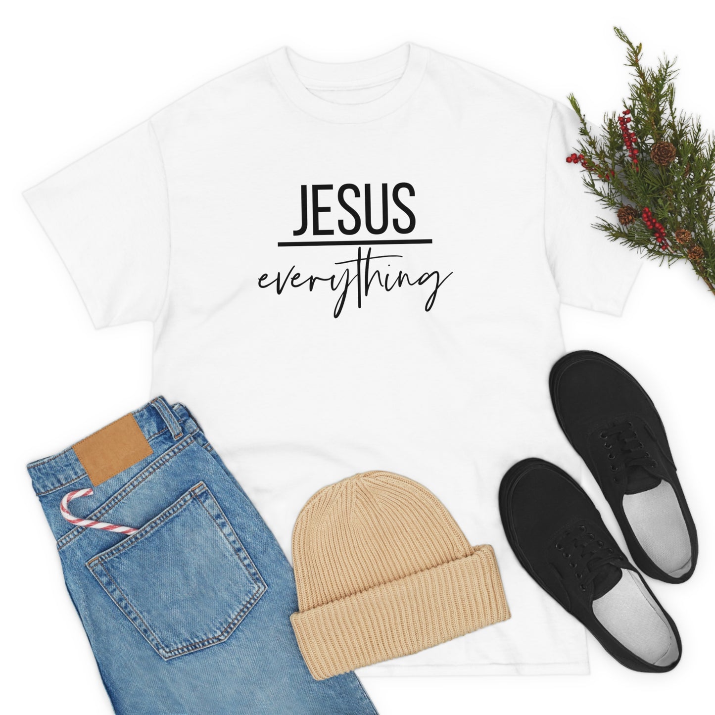 Jesus over Everything Unisex Heavy Cotton Tee