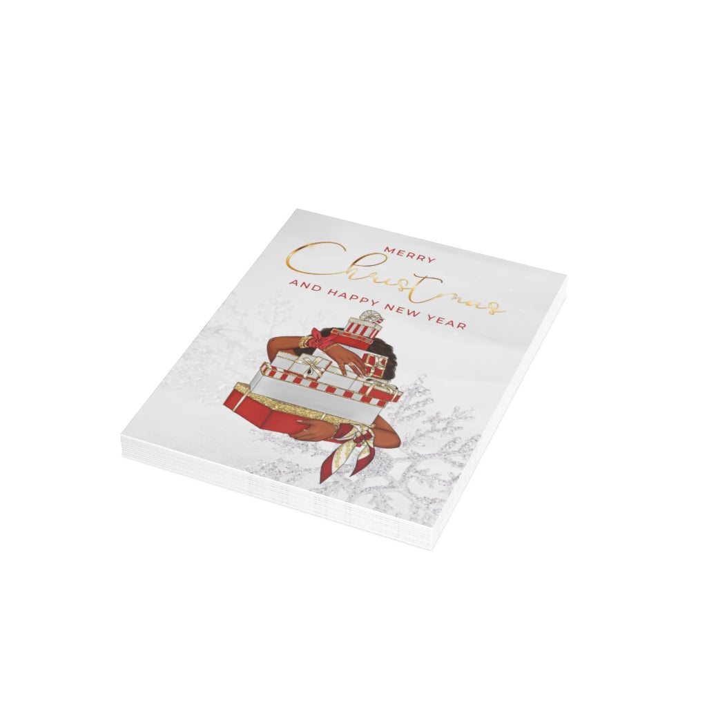 Delta Soror Christmas Cards| Folded Greeting Cards (1, 10, 30, and 50pcs)