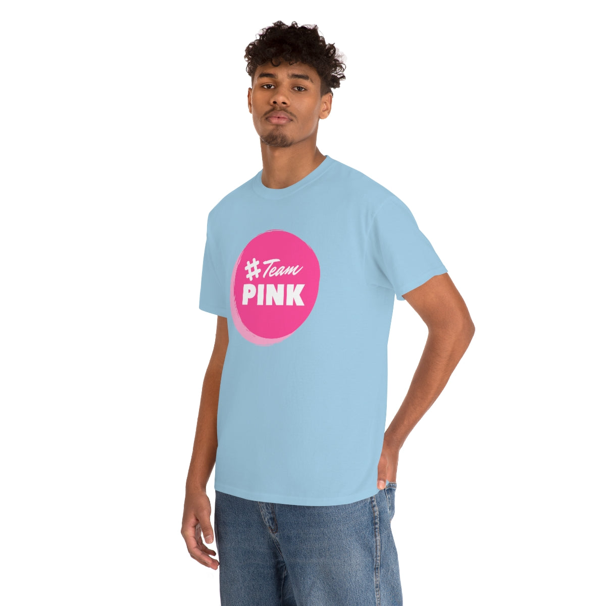 Team PINK Unisex Heavy Cotton Tee| Breast Cancer Awareness Tees