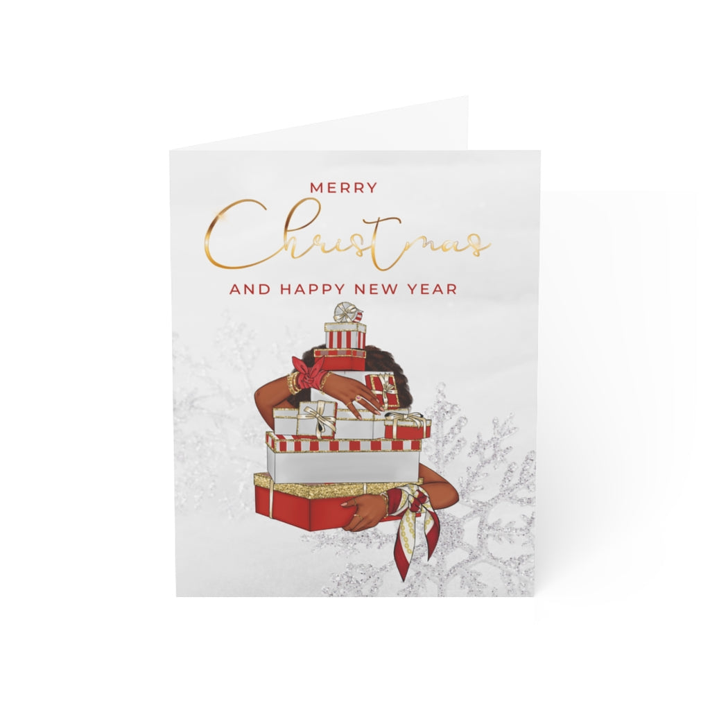 Delta Soror Christmas Cards| Folded Greeting Cards (1, 10, 30, and 50pcs)