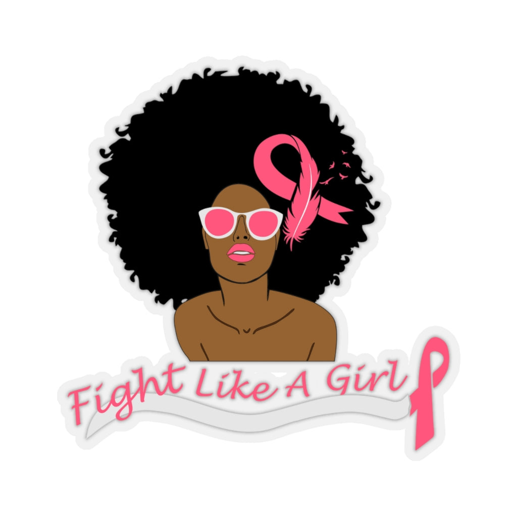 Fight Like a Girl Kiss-Cut Stickers