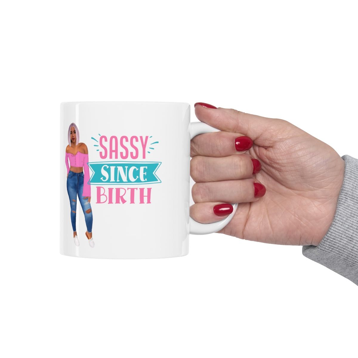 Sassy Since Birth Ceramic Mug