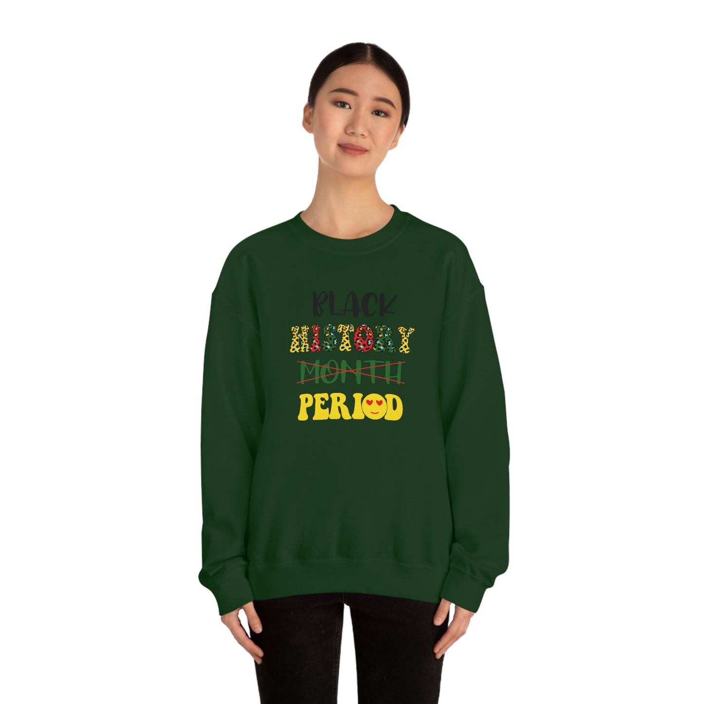 Black History Period. Unisex Heavy Blend™ Crewneck Sweatshirt