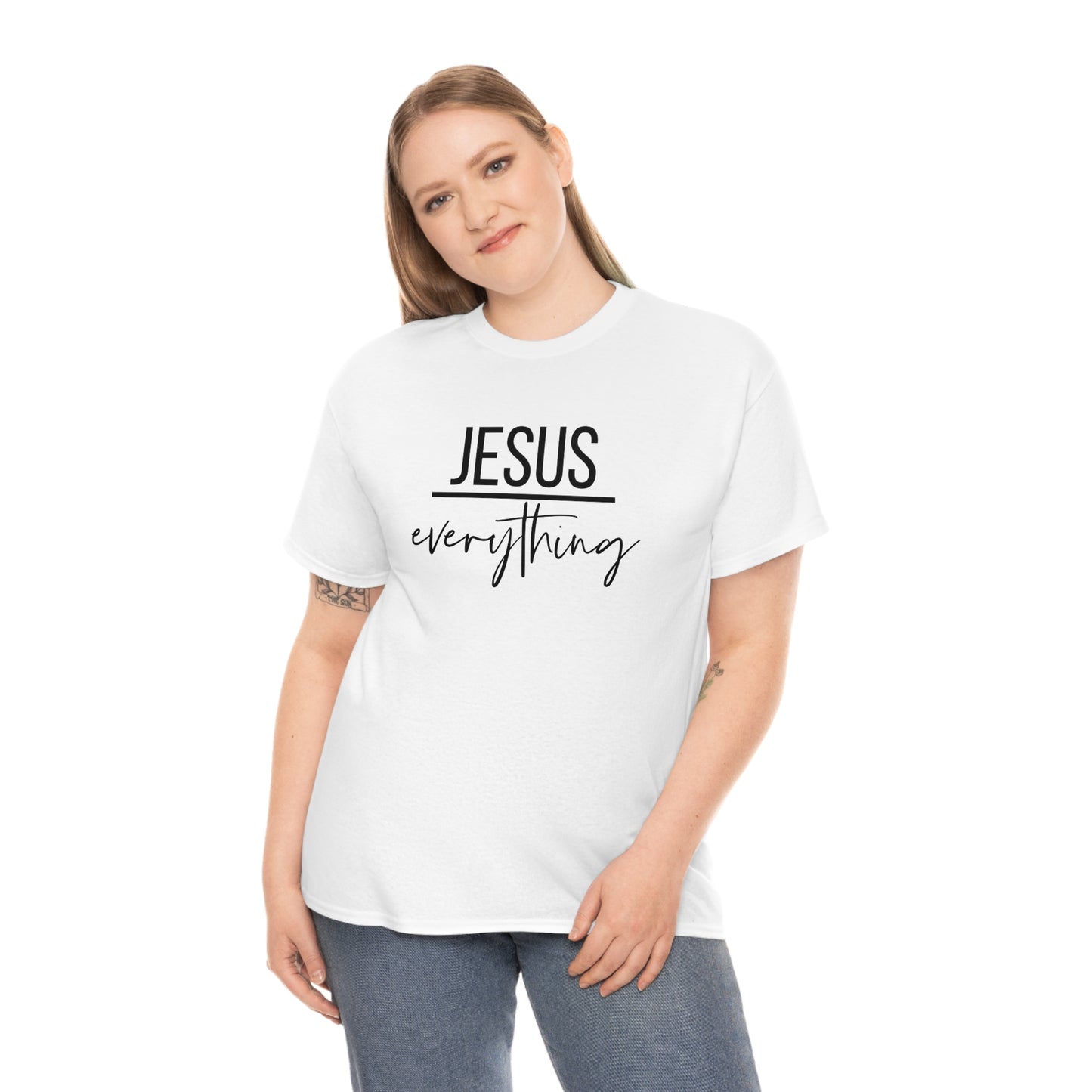 Jesus over Everything Unisex Heavy Cotton Tee