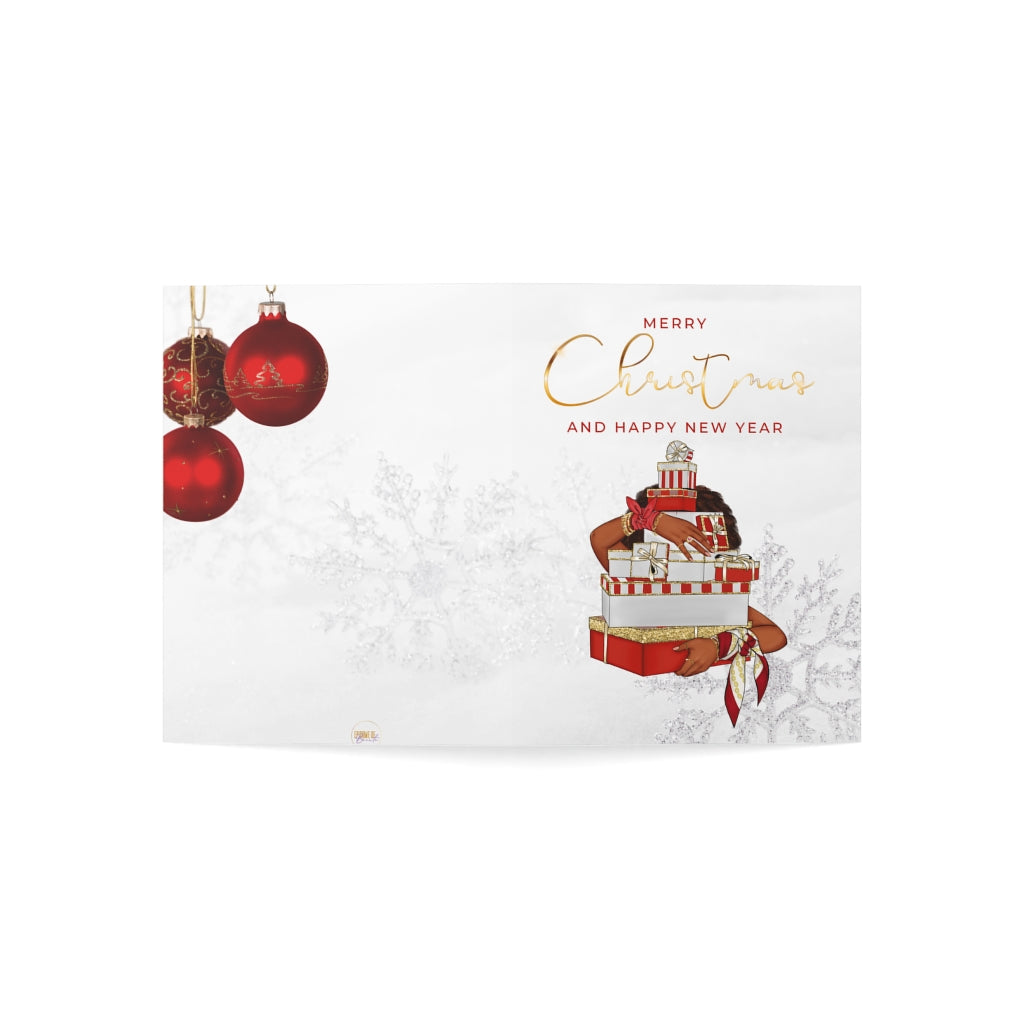 Delta Soror Christmas Cards| Folded Greeting Cards (1, 10, 30, and 50pcs)