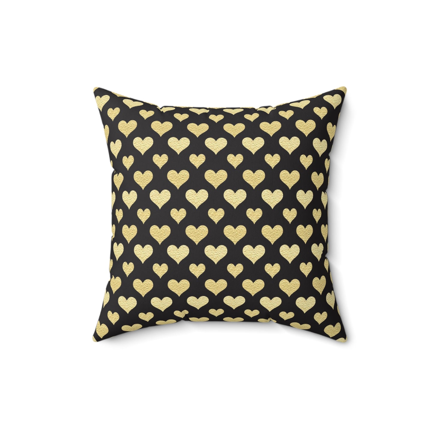 Hearts of Gold Throw Pillow