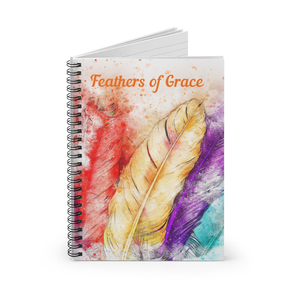 Feathers of Grace Spiral Notebook-Notebook-Epitome of Beaute