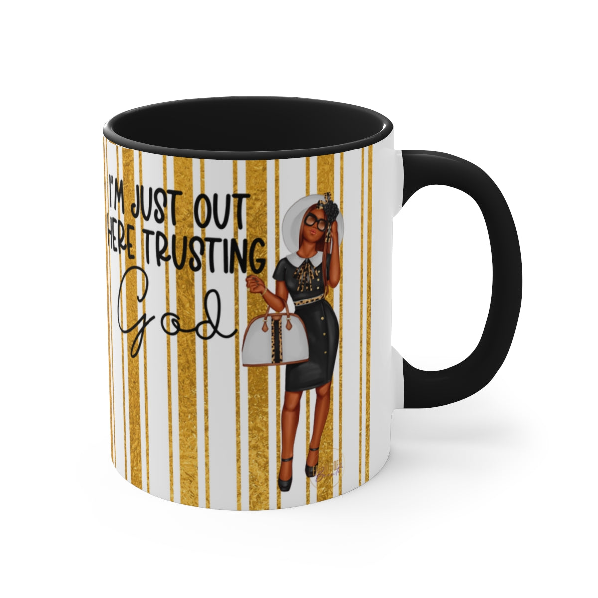 Just Out Here Trusting God Mug