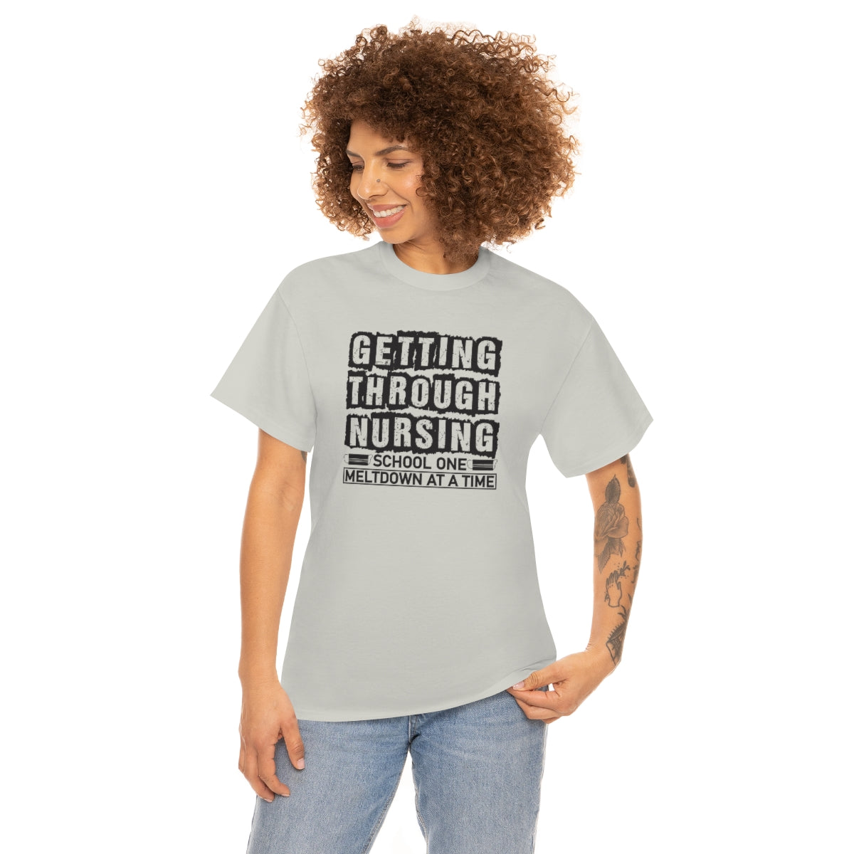 Nursing School Unisex Heavy Cotton Tee| Tees for Nurses