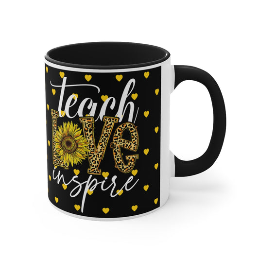 Teach Love Inspire Accent Coffee Mug, 11oz