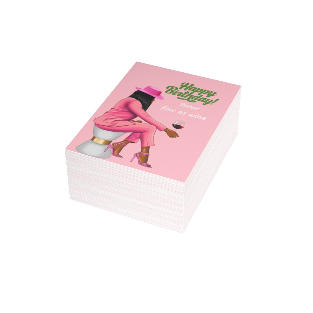 Happy Birthday, Soror Greeting Cards (1, 10, 30, and 50pcs)