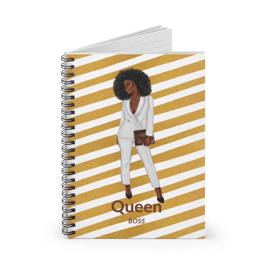 Gold Queen Boss Notebook-Notebook-Epitome of Beaute