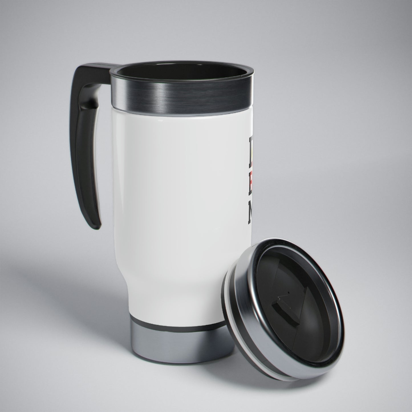 Dope Black Mama Stainless Steel Travel Mug with Handle