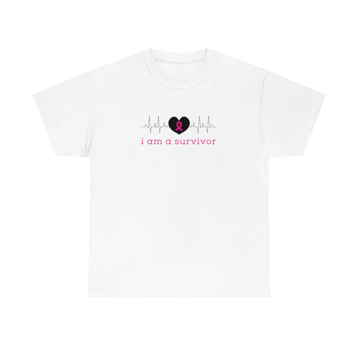 I am a Survivor Heavy Cotton Tee| Breast Cancer Tees