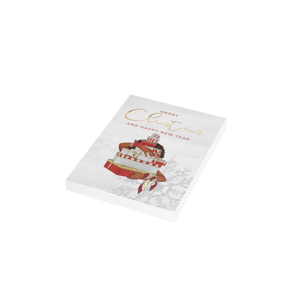 Delta Soror Christmas Cards| Folded Greeting Cards (1, 10, 30, and 50pcs)