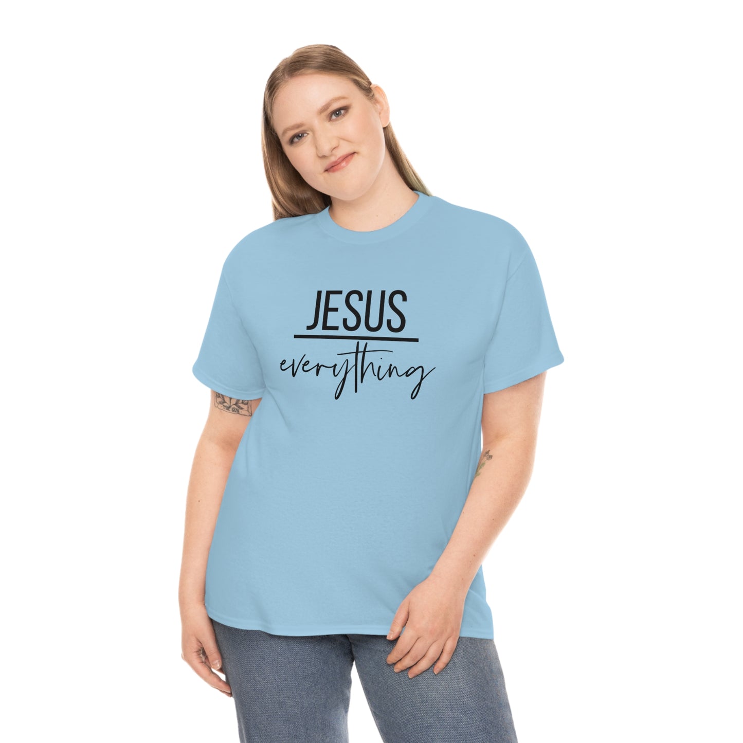 Jesus over Everything Unisex Heavy Cotton Tee