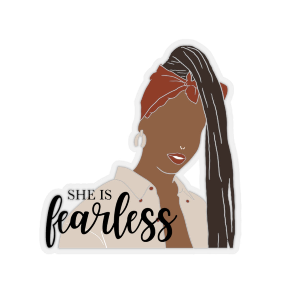 She is Fearless Stickers| Laptop Stickers